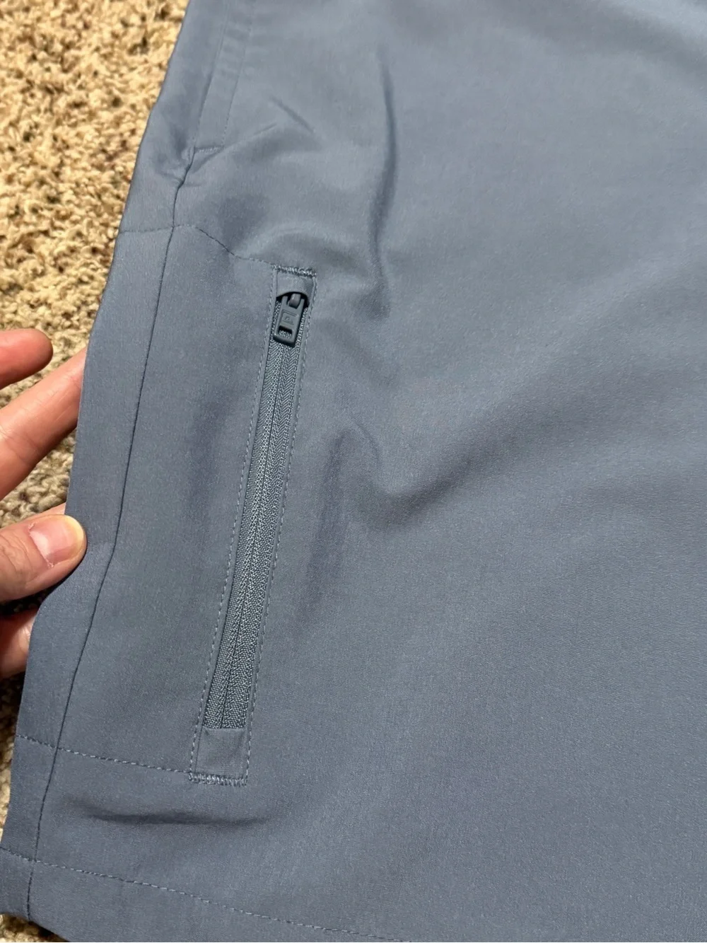 Quiksilver Steel Blue Amphibian Hybrid Chino Board Shorts Mens 34 EUC